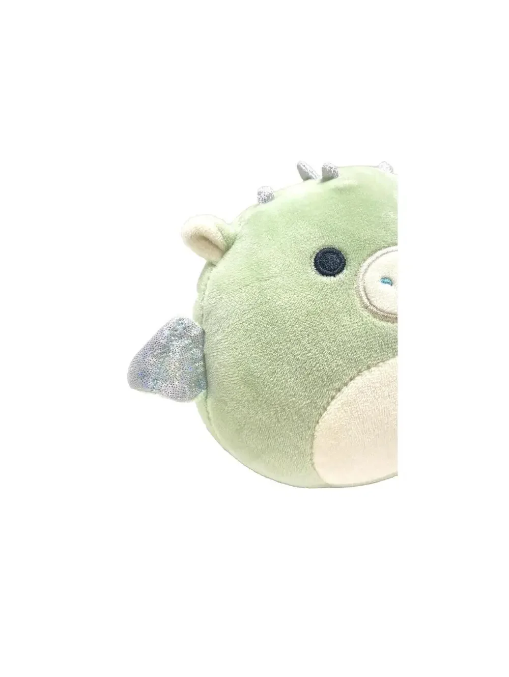 Squishmallow Drew Mint Dragon Valentine Day Edition, Cream/Green Plush Dragon